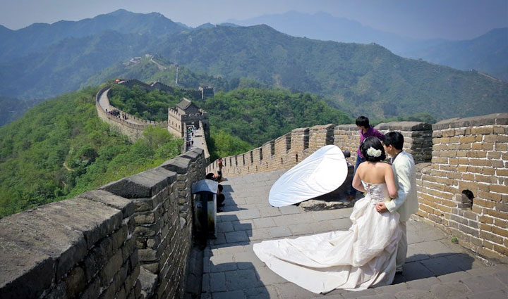 Wedding Photo Great Wall of China