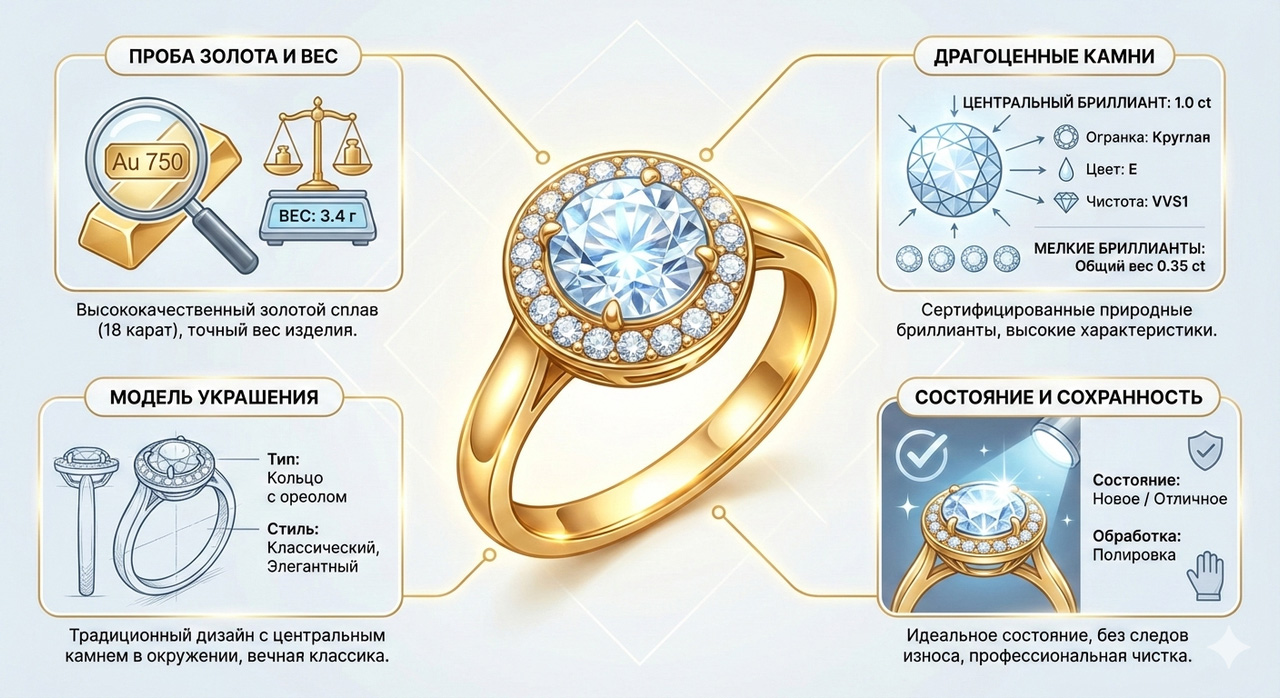 Как оценить старинное украшение с бриллиантом советского периода